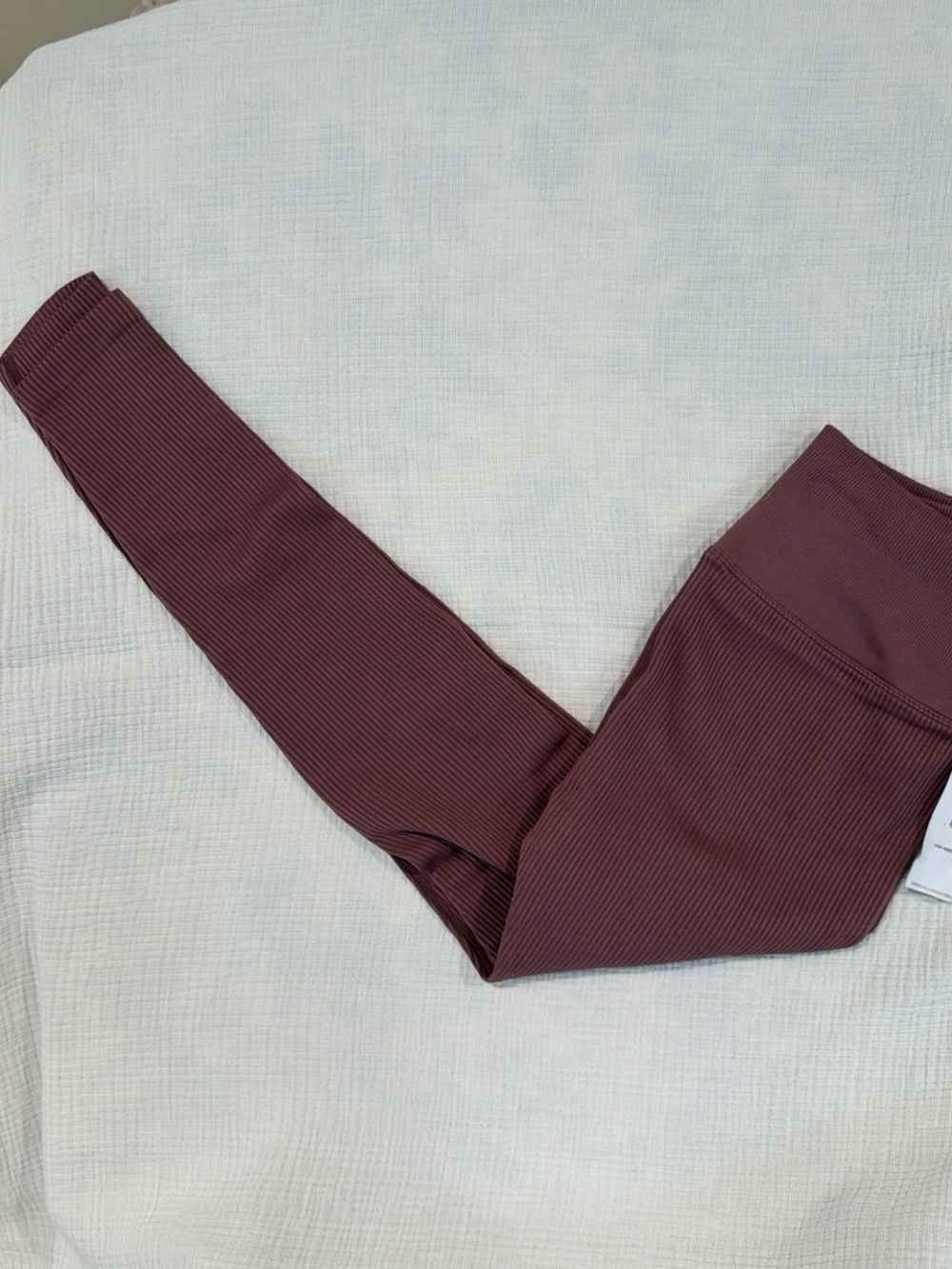 Athleta  Ribbed Leggings in Burgundy